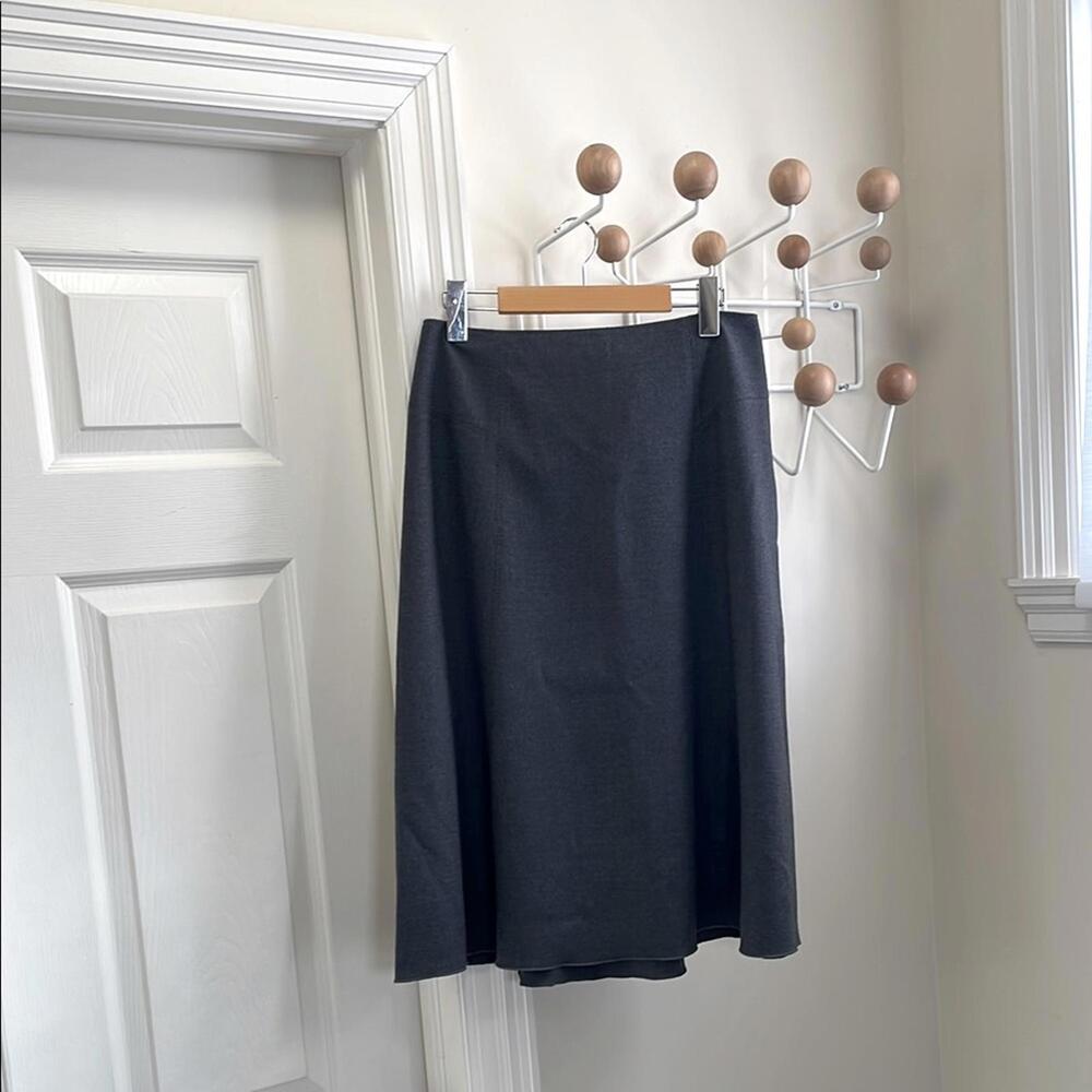 Elie Tahari - Wool Skirt - Grey - 10